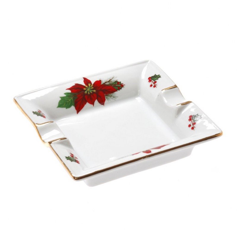 CRYSPO TRIO Χριστουγεννιάτικο Σταχτοδοχείο Πορσελάνης 17x13,5εκ. Poisentia CRYSPO TRIO 06.241.86 (Υλικό: Πορσελάνη) - CRYSPO TRIO - 06.241.86